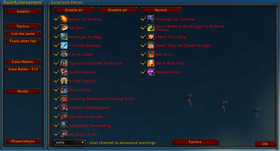 WotLK Achievement Leaderboard Exporter - World of Warcraft Addons