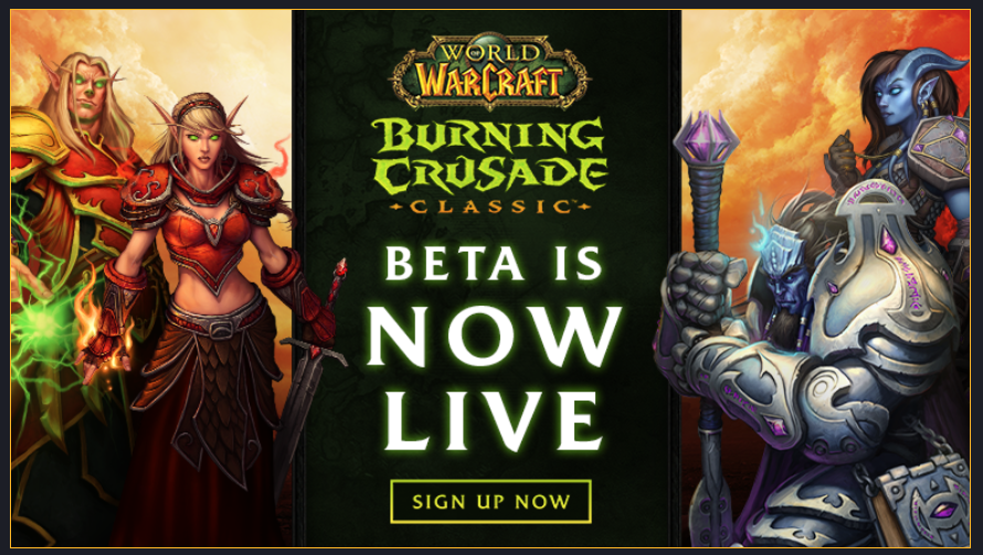 WoW TBC Classic Beta Live!