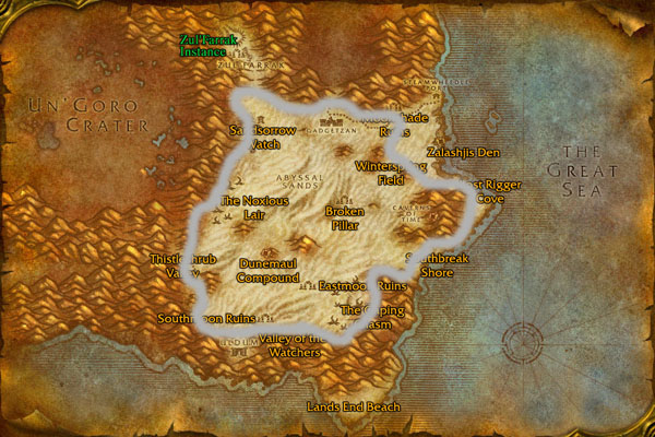 Tanaris Mining route