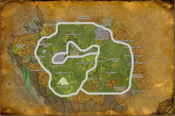 nagrand mining route